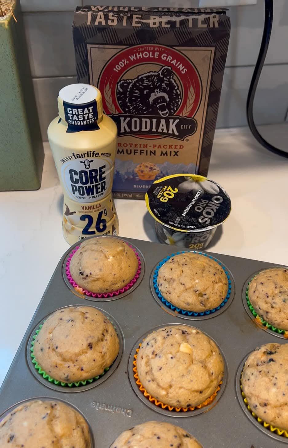 3 Ingredient Protein Muffins